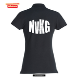 Clique BASIC Polo - Damen - schwarz - Druck beidseitig - Nikolaus-von-Kues Gymnasium