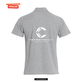 Clique BASIC Polo - Herren - grau - beidseitig bedruckt - Aspach Conrad-Weiser-Schule
