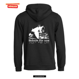 BASIC Hoody - Kinder - schwarz - Druck beidseitig - Königs Wusterhausen Marie-und Hermann-Schmidt Schule