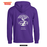 BASIC Hoody - Unisex - lila - Druck beidseitig - Rotbuchenschule München