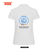 Clique BASIC Polo - Damen - weiß - Druck beidseitig - Verbundsschule Everswinkel