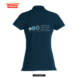 Clique BASIC Polo - Damen - dark navy - Druck beidseitig - Gottlieb-Daimler-Schule Ludwigsfelde