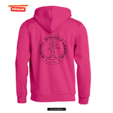 BASIC Hoody - Kinder - bright cerise - Druck beidseitig - Oldenburg Grundschule Dietrichsfeld