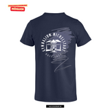 Clique Basic - T - Herren - dark navy - beidseitig bedruckt - Michelstadt Gymnasium