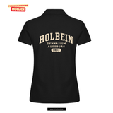 Clique BASIC Polo - Damen - schwarz - Druck beidseitig - Holbein Gymnasium Augsburg