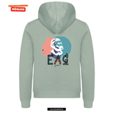 Clique MIAMI Hoody - Unisex - sage green  - beidseitig bedruckt - Ernst-Abbe-Gymnasium Jena