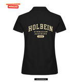 Clique BASIC Polo - Damen - schwarz - Druck beidseitig - Holbein Gymnasium Augsburg