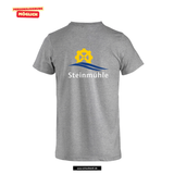Clique Basic - T - Herren - grau meliert - beidseitig bedruckt - Steinmühle Marburg