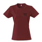 Clique BASIC T- Damen - burgundy - Humboldtschule Leipzig
