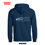 BASIC Hoody - Kinder - navy - Druck beidseitig - Gottlieb-Daimler-Schule Ludwigsfelde