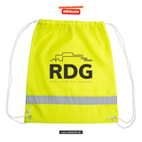 Korntex Gymbag - neon - Rudolf Diesel Gymnasium in Augsburg - Schriftzug schwarz