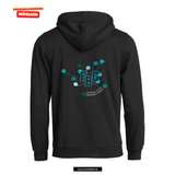 BASIC Hoody - Kinder - schwarz - Druck beidseitig - Büchen Friedegart Belusa GS