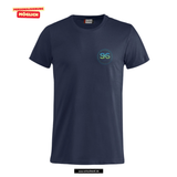 Clique Basic - T - Herren - dark navy - beidseitig bedruckt - Skiteam - Städtische Sekundarschule Straelen