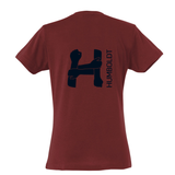 Clique BASIC T- Damen - burgundy - Humboldtschule Leipzig