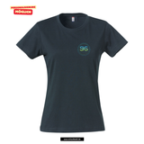 Clique BASIC T - Damen - dark navy - beidseitig bedruckt - Skiteam - Städtische Sekundarschule Straelen