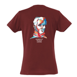 Clique BASIC T- Damen - burgundy - Illustration - Humboldtschule Leipzig