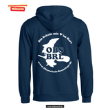 BASIC Hoody - Kinder - dark navy - Druck beidseitig - Oberschule Braunlage