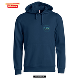 BASIC Hoody - Kinder - dark navy - Druck beidseitig - Skiteam - Städtische Sekundarschule Straelen