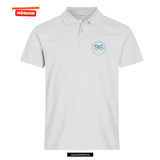 Clique BASIC Polo - Herren - weiß - beidseitig bedruckt - Skiteam - Städtische Sekundarschule Straelen