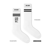 CT Tennissocken - schwarz/weiß/schwarz - Oberschule Braunlage - Schriftzug