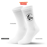 CT Tennissocken - weiß/weiß/bunt - Oberschule Braunlage - Logo