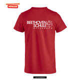 Clique Basic - T - Kinder - rot- beidseitig bedruckt - Beethovenschule Offenbach