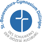 CT Babylätzchen - St.-Bonaventura-Gymnasium - Schriftzug blau