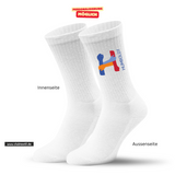 CT Tennissocken - weiß/weiß/bunt - Humboldtschule Leipzig