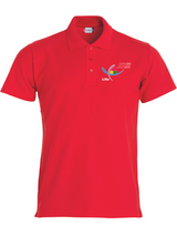 Clique BASIC Polo - Herren - rot - Lichtenstein-Rother-Grundschule Augsburg