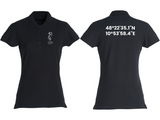 Clique BASIC Polo - Damen - schwarz - Druck Beidseitig - Gymnasium bei St. Stephan