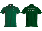 Clique BASIC Polo - Herren - grün - Druck beidseitig - Gymnasium bei St. Stephan