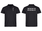 Clique BASIC Polo - Kinder - schwarz - Druck beidseitig - Gymnasium bei St. Stephan