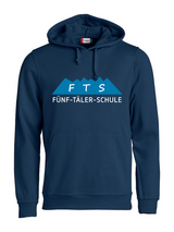 Clique BASIC Hoody - Unisex - dark navy - 5-Täler-Schule - zweifarbig