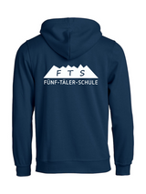 Clique BASIC Hoody - Unisex - dark navy - Druck beidseitig  - 5-Täler-Schule
