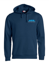 Clique BASIC Hoody - Kinder - dark navy - Druck beidseitig - 5-Täler-Schule - zweifarbig
