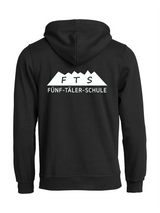 Clique BASIC Hoody - Kinder - schwarz - Druck beidseitig - 5-Täler-Schule