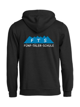Clique BASIC Hoody - Kinder - schwarz - Druck beidseitig - 5-Täler-Schule - zweifarbig