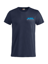 Clique BASIC-T - Unisex - dark navy - Druck beidseitig - 5-Täler-Schule - zweifarbig