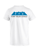 Clique BASIC-T - Unisex - weiß - Druck beidseitig - 5-Täler-Schule