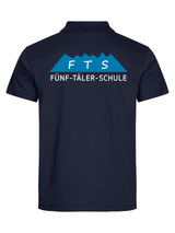 Clique BASIC Polo - Herren - dark navy - Druck beidseitig - 5-Täler-Schule - zweifarbig