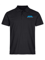 Clique BASIC Polo - Herren - schwarz - Druck beidseitig - 5-Täler-Schule - zweifarbig