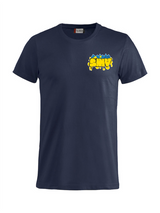 Clique BASIC-T - Unisex - dark navy - Druck beidseitig - 5-Täler-Schule - SMV - zweifarbig