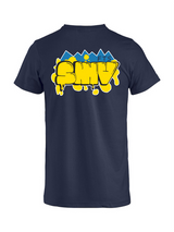 Clique BASIC-T - Unisex - dark navy - Druck beidseitig - 5-Täler-Schule - SMV - zweifarbig