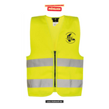 Korntex Warnweste Kids - neon - Oberschule Braunlage - Logo Schatten schwarz