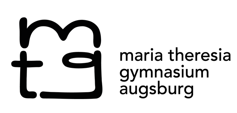 FARE Mini-Taschenschirm - schwarz - Maria-Theresia-Gymnasium - Logo
