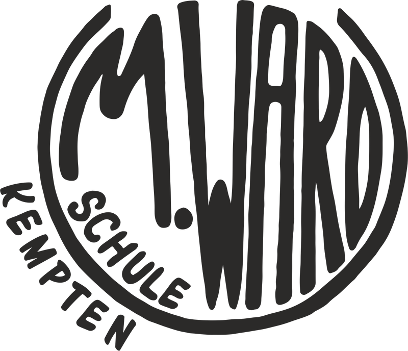 CT Babylätzchen - Maria Ward Schule Kempten - Logo schwarz