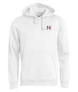 BASIC Hoody - Unisex - weiß - Druck beidseitig  - Illustration - Humboldtschule Leipzig