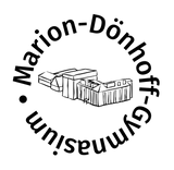 Korntex Warnweste - neon - Marion-Dönhoff-Gymnasium - Logo schwarz