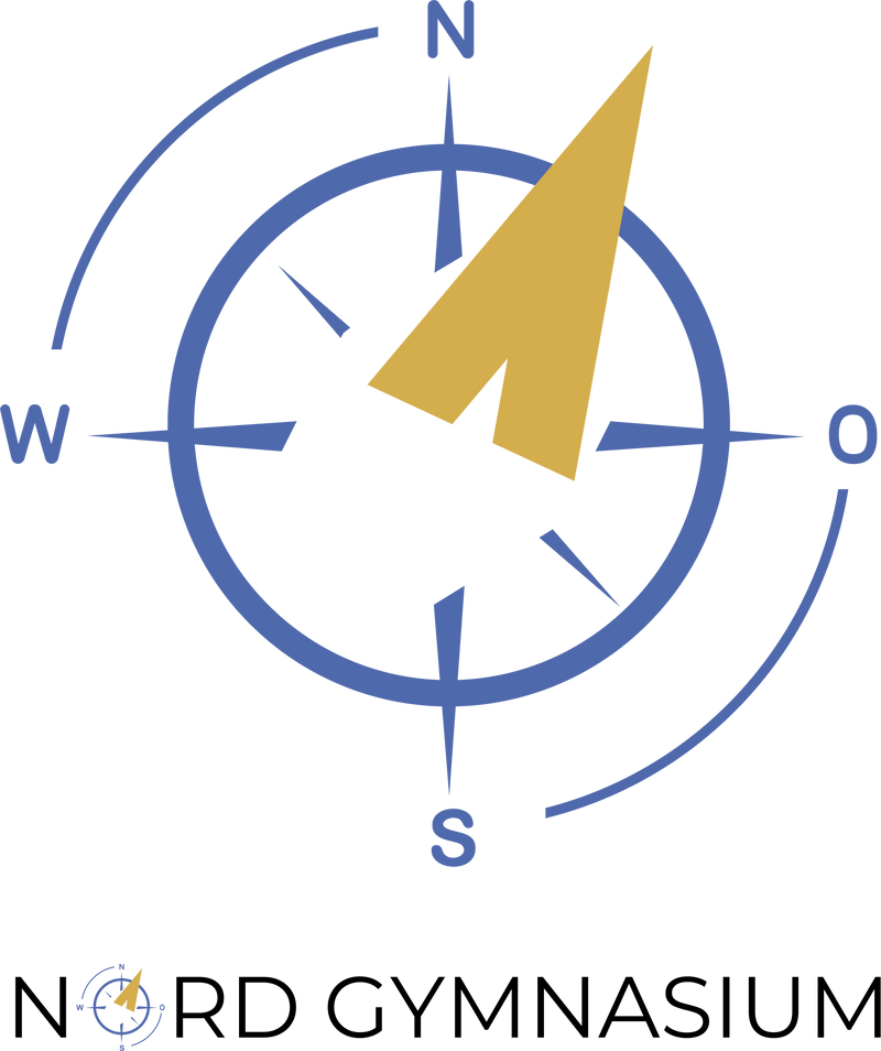 CT Edelstahl-Trinkbecher - silber - NORD Gymnasium Potsdam - Logo schwarz