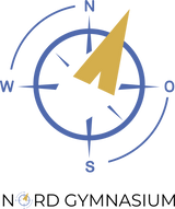 CT Stiftebox - rosa - NORD Gymnasium Potsdam - Logo bunt